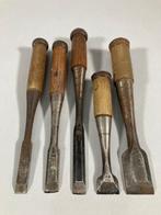 5x Vintage Japanese chisels (Nomi ) - Speelgoed - 1980-1990, Antiek en Kunst