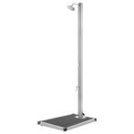 vidaXL Buitendouche met grijze basis 220 cm roestvrij staal, Verzenden, Nieuw