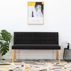 vidaXL Bankje 140 cm fluweel zwart, Huis en Inrichting, Banken | Voetenbanken en Poefen, Verzenden, Nieuw