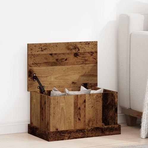 vidaXL Opbergbox 30x50x28 cm bewerkt hout oud houtkleurig, Huis en Inrichting, Woonaccessoires | Kisten, Nieuw, Verzenden