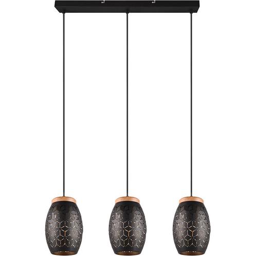 LED Hanglamp - Trion Dabi - E27 Fitting - 3-lichts -, Huis en Inrichting, Lampen | Hanglampen, Nieuw, Metaal, Ophalen of Verzenden