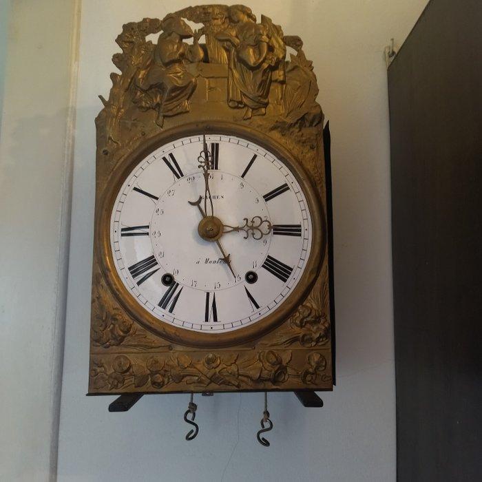 Comtoise klok - - Smeedijzer - 1850-1900, Antiek en Kunst, Antiek | Klokken