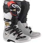Crosslaarzen Alpinestars Tech 7 Zilver/Goud – MAAT 48, Motoren, Verzenden, Nieuw met kaartje, Laarzen, Alpinestars