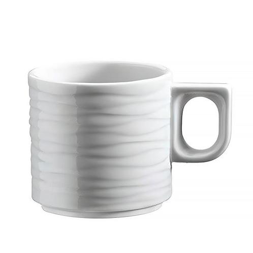 GGM Gastro | (6 stuks) SEA WAVE - Koffie-/ theekop - met |, Huis en Inrichting, Keuken | Servies, Effen, Nieuw, Kop(pen) en/of Schotel(s)