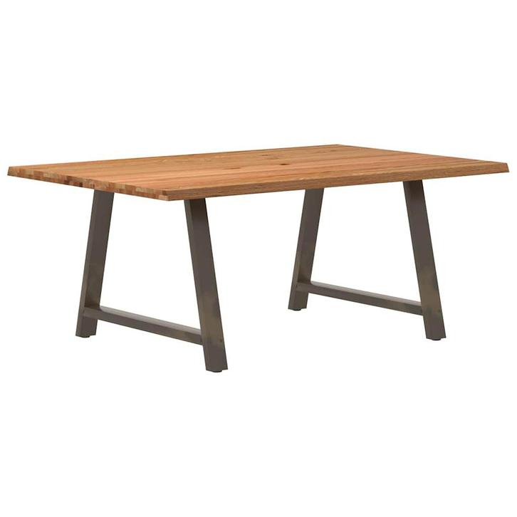 vidaXL Eettafel met natuurlijke rand 180x120x74 cm massief, Huis en Inrichting, Tafels | Eettafels, Nieuw, Verzenden