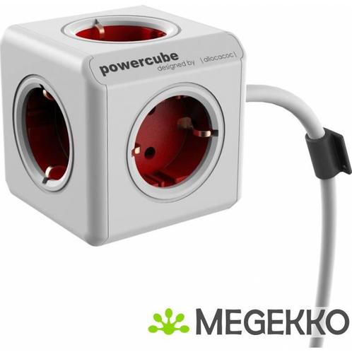 Allocacoc BN3046 PowerCube stekkerdoos 5 sockets m incl. 3 m, Computers en Software, Pc- en Netwerkkabels, Nieuw, Verzenden