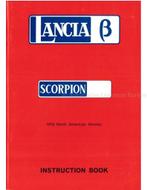 1976 LANCIA BETA SCORPION INSTRUCTIEBOEKJES ENGELS (USA), Auto diversen, Handleidingen en Instructieboekjes