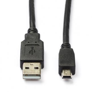 USB A naar Mini USB kabel | 2 meter | USB 2.0, Computers en Software, Pc- en Netwerkkabels, Nieuw, Verzenden