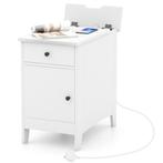 LIVSK Bijzettafel met Oplaadstation - Inklapbaar Compartimen, Huis en Inrichting, Verzenden, Nieuw