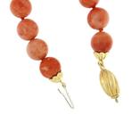 Halsketting - 18 karaat Geel goud Koraal - Koraal, Sieraden, Tassen en Uiterlijk, Kettingen, Nieuw