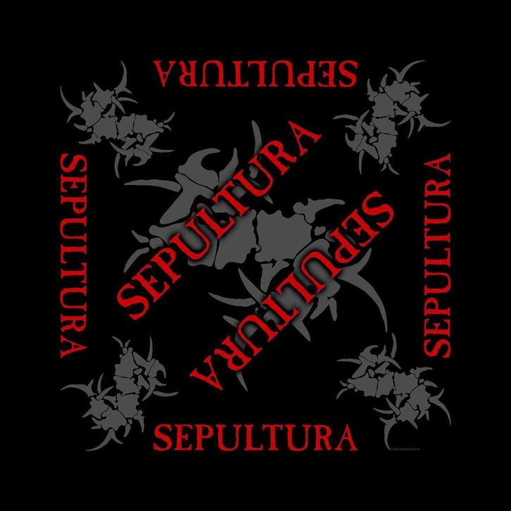 Sepultura Logo - Bandana officiële merchandise, Verzamelen, Muziek, Artiesten en Beroemdheden, Kleding, Nieuw, Ophalen of Verzenden