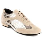 Portdance PD08 Fashion Zilver Craquelê Leer Dansschoenen met, Sport en Fitness, Ballet, Verzenden, Nieuw