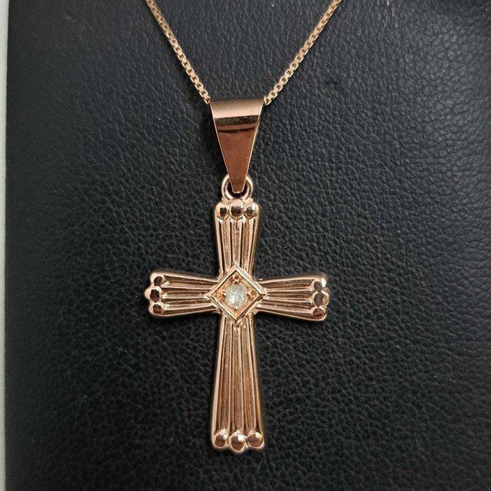 Zonder minimumprijs - Hanger - 0.08ct. tw. Diamant, Sieraden, Tassen en Uiterlijk, Antieke sieraden