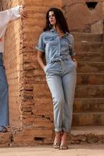 -10% Geisha  Geisha 51050-10 jumpsuit denim  maat L, Kleding | Dames, Jumpsuits, Verzenden, Nieuw, Blauw
