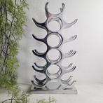 Michael Noll - Wijnrek - 15 flessen - Gepolijst Aluminium, Antiek en Kunst