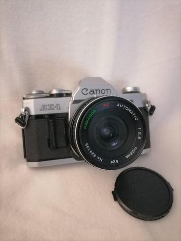 Canon, Panagor AE-1 + MC Macro 2,8/28mm Analoge camera beschikbaar voor biedingen