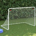 vidaXL Voetbaldoel 122x81x81 cm staal wit, Verzenden, Nieuw