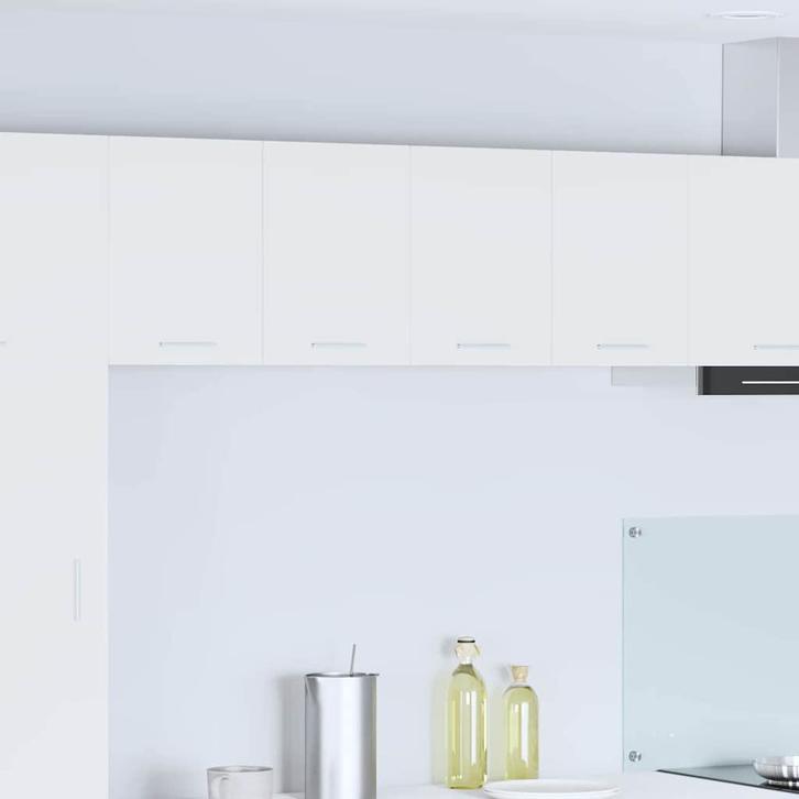 vidaXL Hangkast met opslag 2 pcs Wit 60 x 31 x 40 cm Bewerkt, Huis en Inrichting, Keuken | Keukenelementen, Wit, Nieuw, Verzenden