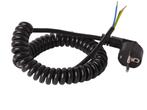 Spiraalsnoer met stekker - 3 x 1mm² - 70cm, Doe-het-zelf en Verbouw, Elektra en Kabels, Ophalen of Verzenden, Nieuw, Kabel of Snoer