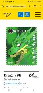 België 2024/2024 - Cryptozegels postfris wereld 1 -, Gestempeld