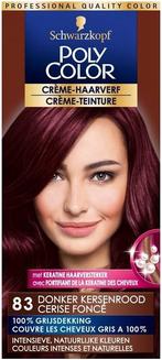 SCHWARZKOPF POLY COLOR CRÈME-HAARVERF 83 DONKER KERSENROOD.., Verzenden, Nieuw