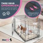 MaxxPet Hondenbench met Plaid - Zwart - Incl. Plaid - 107..., Verzenden, Nieuw