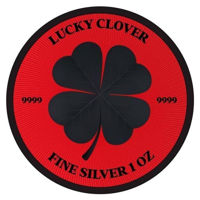 Niue. 2 Dollars 2023 1oz $2 NZD Niue Lucky Clover Cyber Red, Postzegels en Munten, Edelmetalen en Baren
