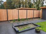 Actie hout beton Schutting V.A€95,-p/m incl. plaatsen en BTW