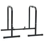 vidaXL Dip Bar Zwart 116 x 66 x 74.5 cm Poedergecoat staal, Verzenden, Nieuw