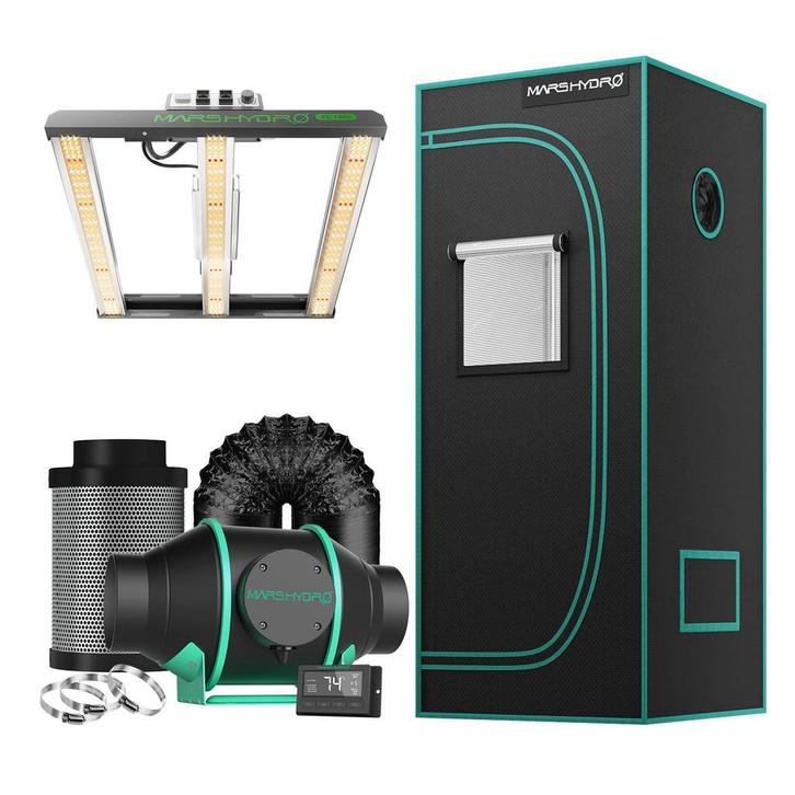 Mars Hydro Growers Kit FC 1500 EVO Full Grow 80x80x160cm, Tuin en Terras, Kweekspullen, Overige typen, Nieuw, Verzenden