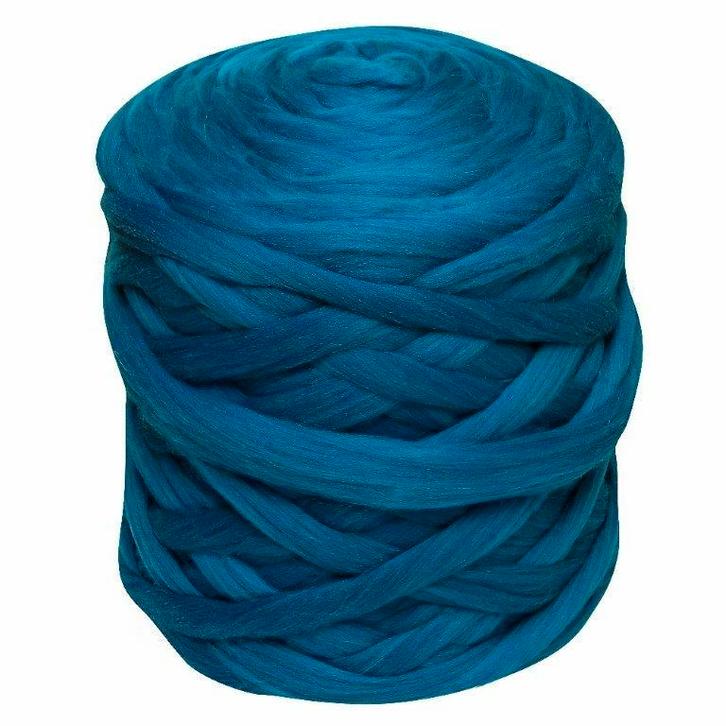 Saffierblauw gemêleerd 088, Hobby en Vrije tijd, Spinnewielen en Spinnen, Spinwol, Nieuw, Ophalen of Verzenden