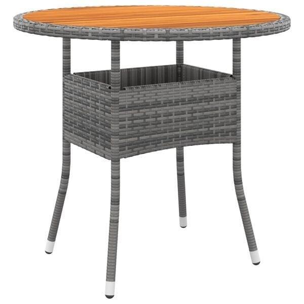 Poly Rattan Tafel 80cm | Laatste Stuk!, Tuin en Terras, Tuintafels, Ovaal, Nieuw, Overige materialen, Ophalen of Verzenden