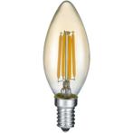 LED Lamp - Filament - Trion Kirza - 4W - E14 Fitting - Warm, Nieuw, Ophalen of Verzenden, Led-lamp, Soft of Flame