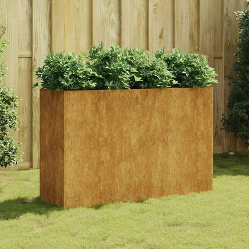 Plantenbak 120cm Cortenstaal - Tweedekansje - Tuin Musthave!, Tuin en Terras, Bloembakken en Plantenbakken, 60 cm of meer, 100 cm of meer
