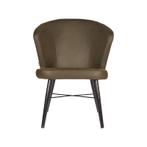 LABEL51 - Fauteuil Wave - Army Microvezel - Zwart Metaal