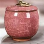 Urn | mini | Keramiek | afmeting 6.5x7.5 cm o.a: Oud roze..., Dieren en Toebehoren, Verzenden, Nieuw