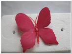 Vlinders van foam Fuchsia 6 cm. Doos 36 stuks Vlinders voor, Nieuw, Ophalen of Verzenden