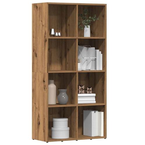 vidaXL Boekenkast 66x30x130 cm bewerkt hout artisanaal, Huis en Inrichting, Kasten | Boekenkasten, 25 tot 50 cm, Nieuw, Overige houtsoorten