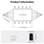 Comfortabele Hangmat Canvas - Tuin Grijs, Bruin, Groen, Tuin en Terras, Verzenden, Nieuw