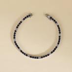 Armband - 18 karaat Witgoud - 12.83ct. tw. Saffier - Diamant, Sieraden, Tassen en Uiterlijk, Armbanden, Nieuw