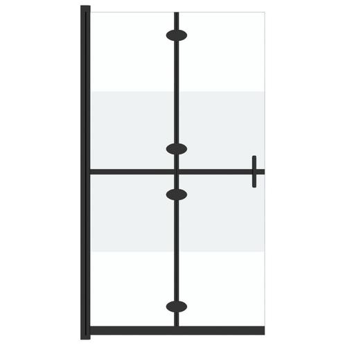 Halfmat Glas Douchewand Inklapbaar 100cm | OP = OP | 40%..., Huis en Inrichting, Badkamer | Badkamermeubels, Nieuw, 150 tot 200 cm