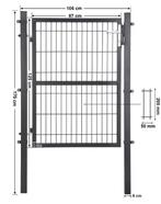 Metalen Tuinpoort - IJzer - Duurzaam, Veilig & Afsluitbaar, Tuin en Terras, Verzenden, Nieuw