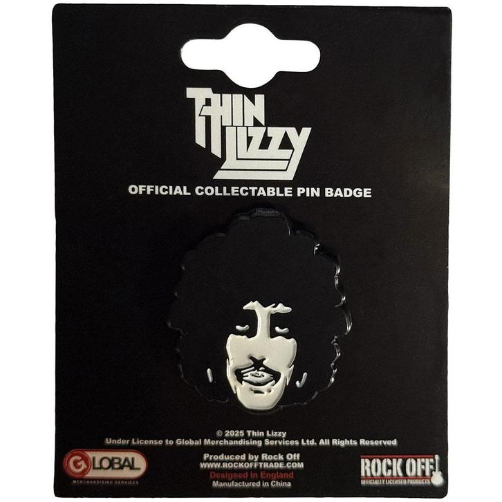 Thin Lizzy Phil Portrait - Pin officiële merchandise, Verzamelen, Muziek, Artiesten en Beroemdheden, Kleding, Nieuw, Ophalen of Verzenden