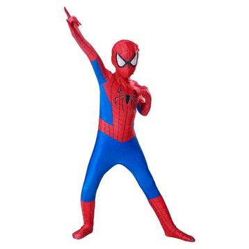 Spiderman Kostuum – Jumpsuit met Masker - Rood - - Maat 140 beschikbaar voor biedingen