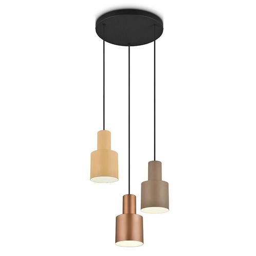 Taupe hanglamp modern, Amila, Huis en Inrichting, Lampen | Hanglampen, Nieuw, Metaal, 75 cm of meer, Ophalen of Verzenden