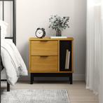 vidaXL Nachtkastje FLAM 49x35x50 cm massief grenenhout, Huis en Inrichting, Minder dan 45 cm, Verzenden, Nieuw, Minder dan 55 cm