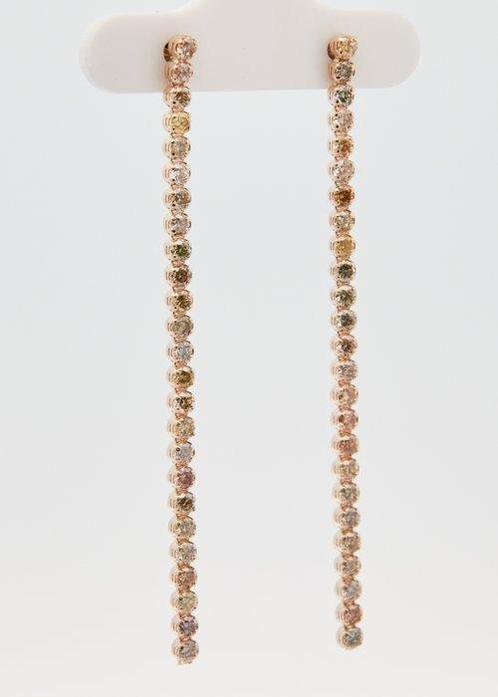 Zonder Minimumprijs - Oorbellen 14 kt. - 1.65ct. tw. Diamant, Sieraden, Tassen en Uiterlijk, Oorbellen
