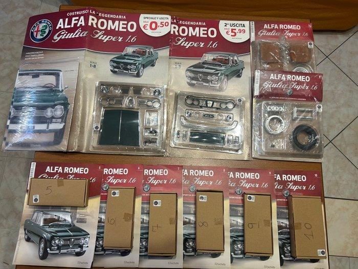 Hachette 1:8 - Modelbouwdoos (100) - Alfa Romeo Giulia Super, Hobby en Vrije tijd, Modelauto's | 1:5 tot 1:12