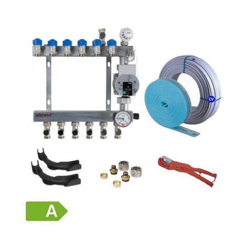 Vloerverwarming hoofdverwarming set tot 110 m², Doe-het-zelf en Verbouw, Verwarming en Radiatoren, Verzenden