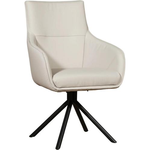 Leren draaibare eetkamerstoel Fancy - Toledo Misty (crème), Huis en Inrichting, Stoelen, Eén, Nieuw, Leer, Ophalen of Verzenden